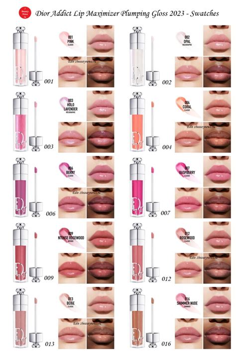 dior lip maximizer prismatic|dior lip gloss color chart.